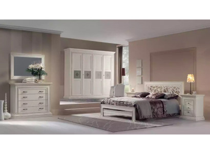 Schlafzimmer Set Bett 2x Nachttische Kommode Schlafzimmer Design 6tlg.