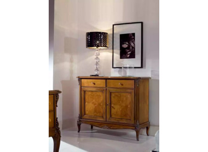 Braunes Sideboard Kommode Schränke Holz Luxus Wohnzimmer Möbel Schrank