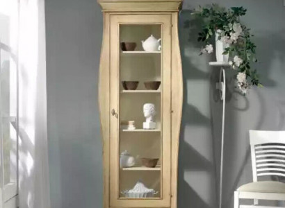 Anrichte Luxus Vitrine Glas Schrank Klassische Stil Italienische Möbel