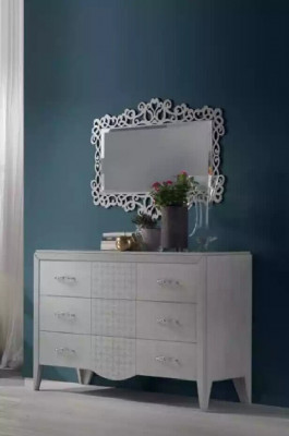Klassische Kommode Schublade Schrank Sideboard Holz Schränke Regal Neu