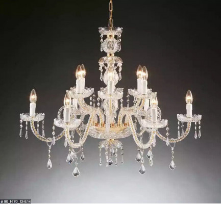 Luxus Kronleuchter Kristall Lüster Pendelleuchter Deckenleuchte Modern