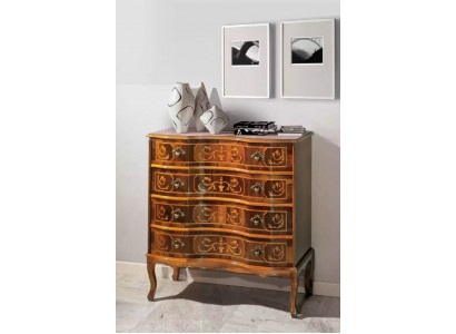 Klassische Kommode 4 Schubladen Holzmöbel Wohnzimmer Schlafzimmer Neu