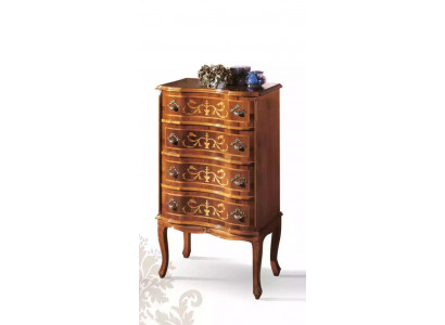 Klassische Viertürige Kommode Braun Holzmöbel Wohnzimmer Neu Modern