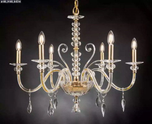 Luster Kristall Kronleuchter Lampe Deckenleuchte Leuchte Hängeleuchte neu