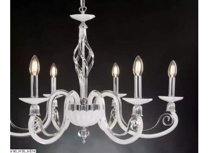 Deckenlampe Lüster Kristall Lampe Luxus Deckenleuchter Weiß Kronleuchter