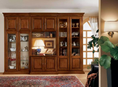 Wohnwand Italienische Holz Möbel Designer Wandschränke Wohnzimmer Neu