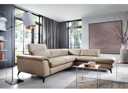 Ecksofa Sofa Couch Polster Leder Wohnlandschaft Couchen Sofas Ecke