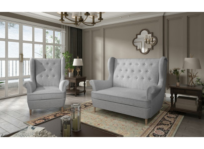 Chesterfield Couch Polster 2+1 Sitzer Polstermöbel Couchen Sofagarnitur Sofas