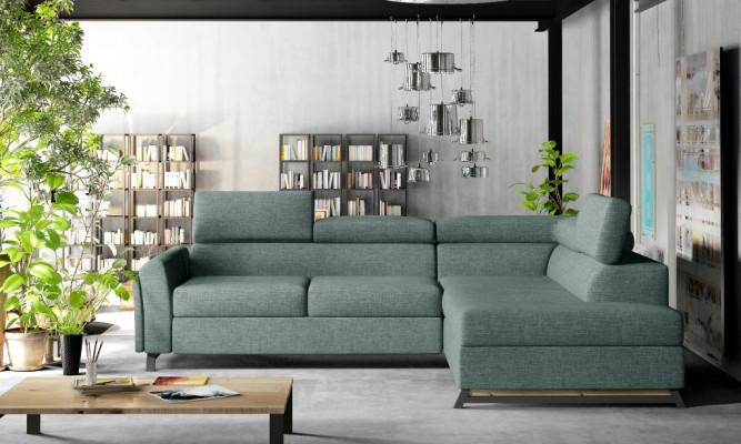 Designer Sofa Couch Ecksofa Textil Polster Garnitur Wohnlandschaft L-Form Stoff