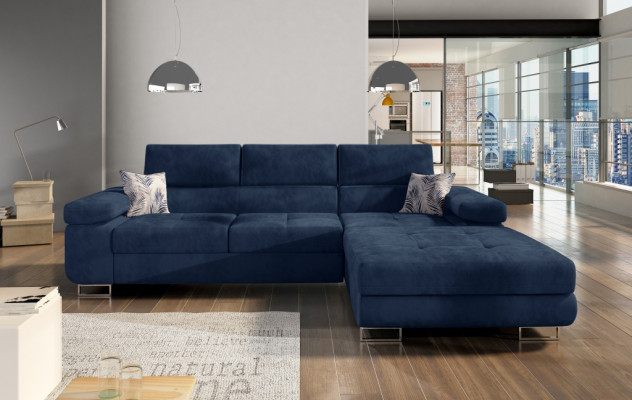 Ecksofa L-Form Wohnlandschaft Designer Sofa Couch Polster Sitz Garnitur Textil