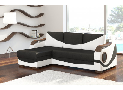 Bettfunktion Funktions Schlafsofa Ecksofa Textil Stoff Couch Polster Garnitur
