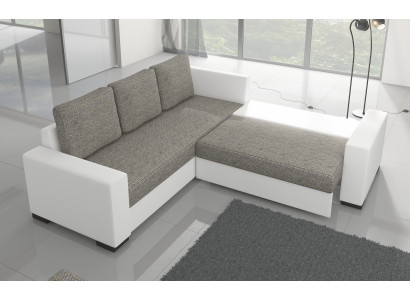 Design Schlafsofa Sofa Polster Wohnzimmer Ecksofa Sitz Couch Stoff Garnitur
