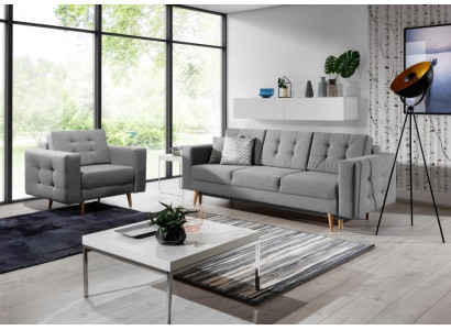 Sofagarnitur 3+1 Sitzer Sitzpolster Garnituren Leder Sofas Couchen Polster Sofa