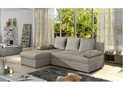 Design LForm Sofa Couch Polster Schlafsofa Textil Bettfunktion Couchen Gruppe
