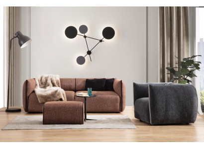 Luxus Couch 4+1 Möbel Sofa Couchen Sofagarnitur 2tlg. Sofagarnitur braun