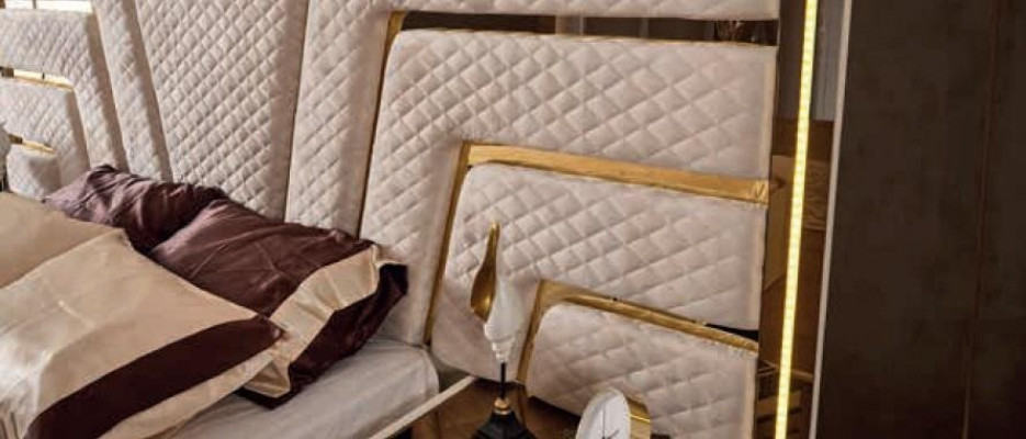 Beleuchtetes Bett Design Doppelbett Luxus Betten Polster Schlafzimmer