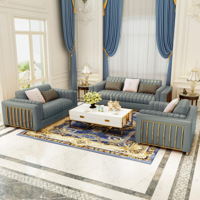 Wohnlandschaft Garnitur Design Modern Sofas Sofa 3 Sitzer Ledersofa Couch