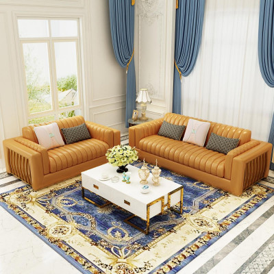 Wohnlandschaft Garnitur Design Modern Sofas Sofa 3 Sitzer Ledersofa Couch
