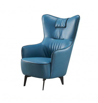 Orange Sessel Leder Sessel 76 x 80 cm Einsitzer Luxus Design Möbel