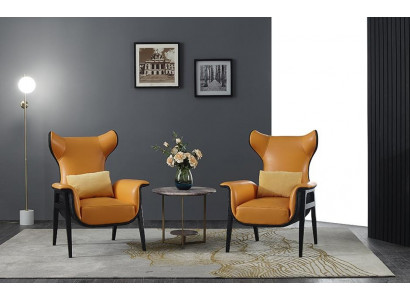 Moderner Sessel Polstersessel Relax Ohren Sofa Couch Designer Club