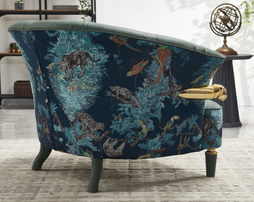 Textil Sofa Couch Polster Einsitzer Designer Stil Möbel Moderne Wohnzimmer