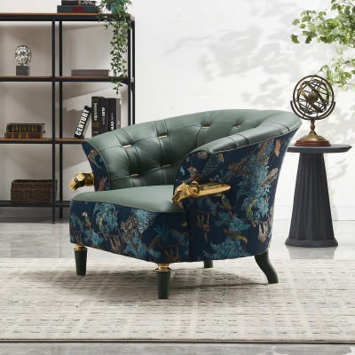 Textil Sofa Couch Polster Einsitzer Designer Stil Möbel Moderne Wohnzimmer