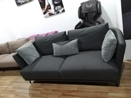 Dreisitzer Design Sofa Couch Polster Sofa Ledersofa Modern Relax Club 3 Sitzer