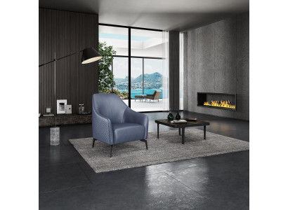 Moderner Design Sessel Leder Wohnzimmer Lounge Luxus Design Möbel
