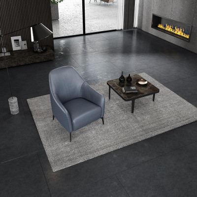 Moderner Design Sessel Leder Wohnzimmer Lounge Luxus Design Möbel