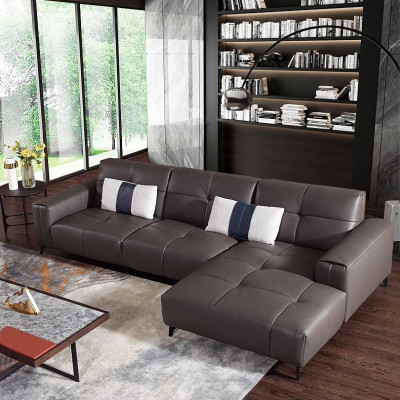 Design Esk Ecksofa L-form Modern Sofas Ledersofa Couch Sofa Sitz Wohnlandschaft