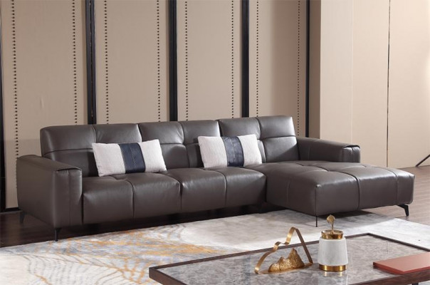 Design Esk Ecksofa L-form Modern Sofas Ledersofa Couch Sofa Sitz Wohnlandschaft