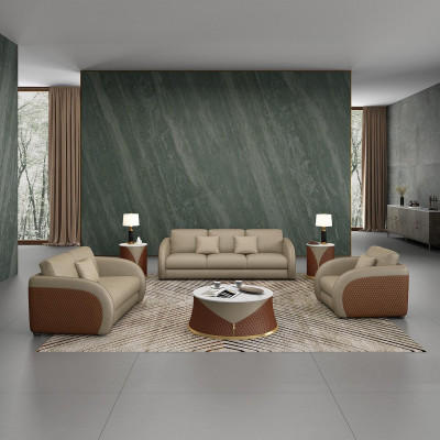 Ledersofa Couch Wohnlandschaft 2 Sitzer Design Modern Sofa Zweisitzer Echtleder