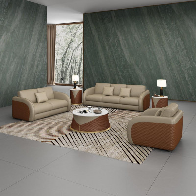 Ledersofa Couch Wohnlandschaft 2 Sitzer Design Modern Sofa Zweisitzer Echtleder