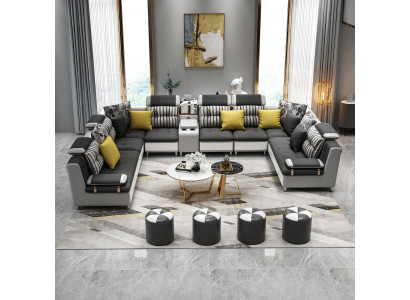 Ledersofa Ecksofa U Form Modernes Sofa Ledersofa Ecksofa Polster