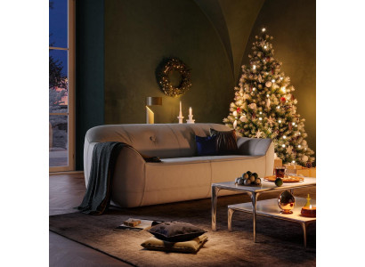 Moderner Dreisitzer Sofa 3 Sitzer Couchen Dreisitzer Polster Luxus Sofas Braun