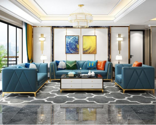 Sofagarnitur Polster Sitz Garnituren 2tlg. Set 3+2 Sitzer Neu Couch Ledersofa