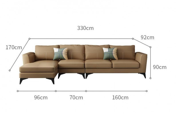 Design Esk Ecksofa L-form Modern Sofas Ledersofa Couch Sitz Wohnlandschaft Sofa