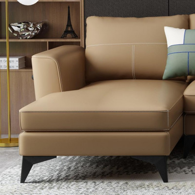 Design Esk Ecksofa L-form Modern Sofas Ledersofa Couch Sitz Wohnlandschaft Sofa