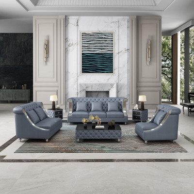 Designer Drei Sitzer Couch Sofa Polster Sitz 3er Leder Stoff Design Sofas