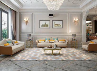 Luxuriöse Wohnzimmer Garnitur Leder Polster Couchen Stoff Sofagarnitur 3+2+1 Set