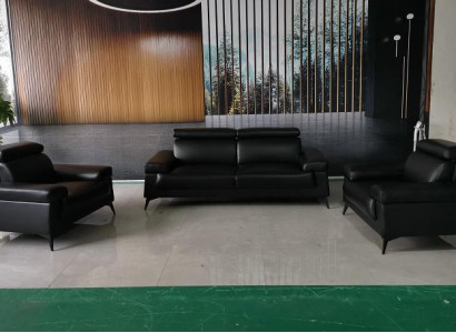 Sofagarnitur 3+1+1 Sitzer Wohnlandschaft Sofa Couch Polster Garnitur Sofas Leder