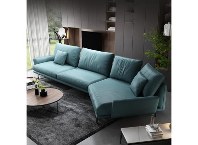 Ecksofa L-Form Modernes Sofa Deko Ledersofa Ecksofa Polster Wohnlandschaft