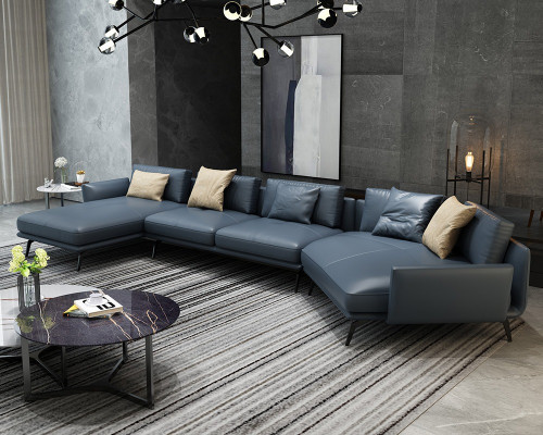 Italienische Möbel Wohnzimmer Ecksofa Couch Polster Luxus Sofa Eckgarnitur