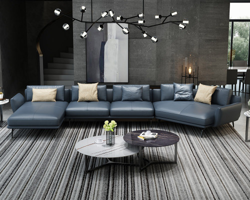 Italienische Möbel Wohnzimmer Ecksofa Couch Polster Luxus Sofa Eckgarnitur