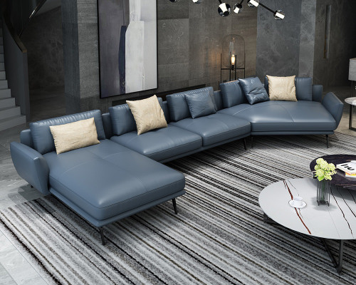 Italienische Möbel Wohnzimmer Ecksofa Couch Polster Luxus Sofa Eckgarnitur