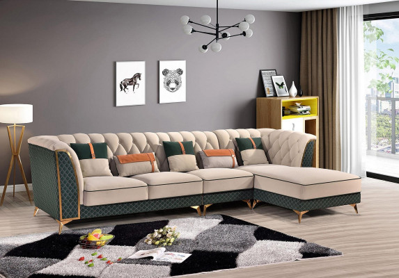 Ecksofa L Form Modernes Sofa Ledersofa Eckgarnitur Polster Wohnlandschaft