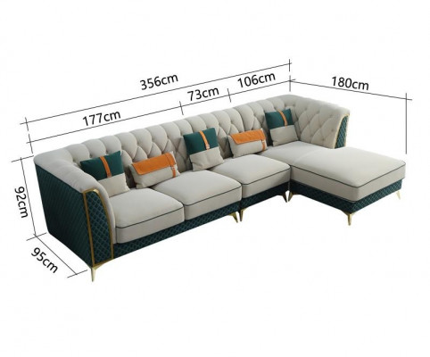 Ecksofa L Form Modernes Sofa Ledersofa Eckgarnitur Polster Wohnlandschaft