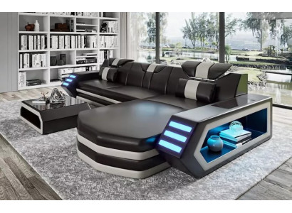 Design Ecksofa Wohnzimmer Möbel Eckcouch Lederpolster Couch Sofa