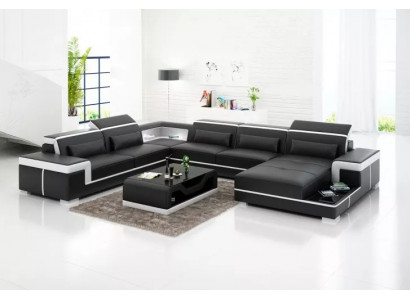 Ecksofa Design Moderne Wohnzimmer Möbel Eckcouch Lederpolster Couch