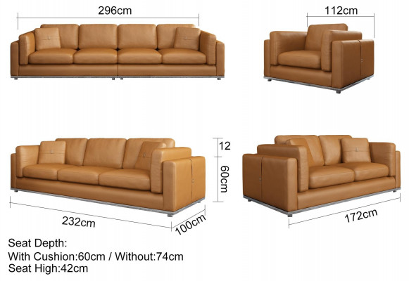 Sofa 4 Sitzer Sofas Luxus Polstersofas Ledersofas Luxus Designer Couch Neu Sofa